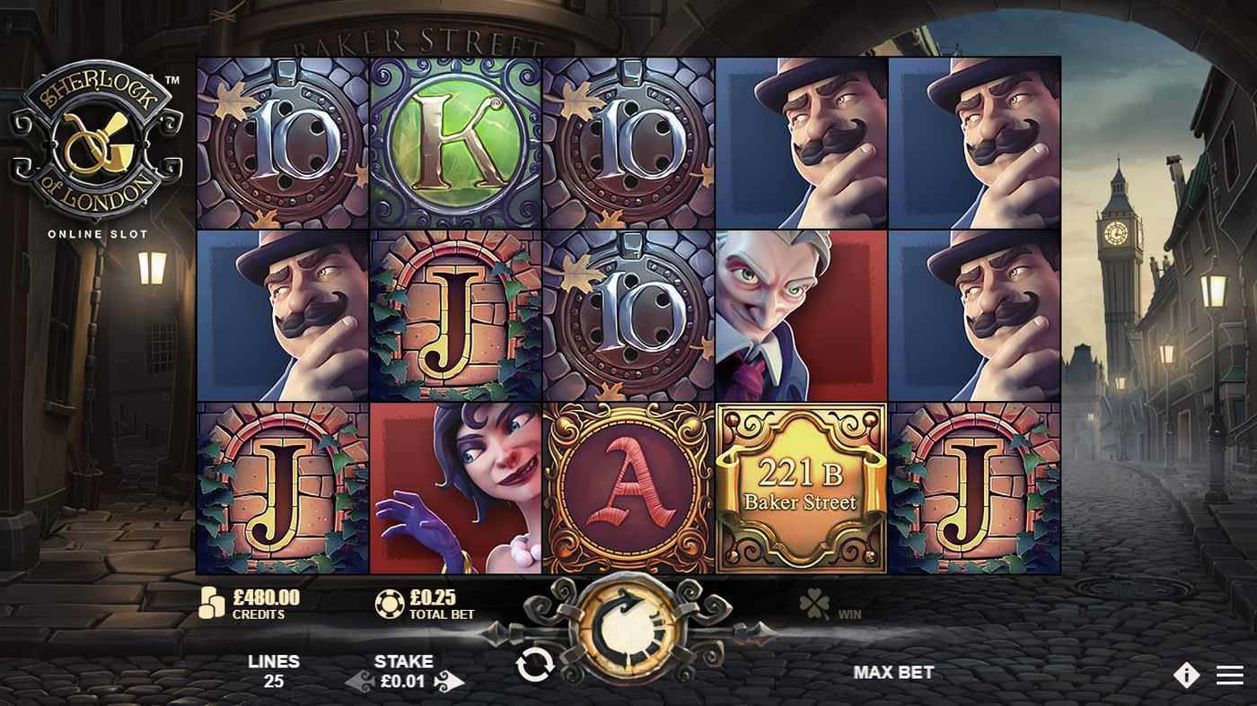 Sherlock of London: image of main menu