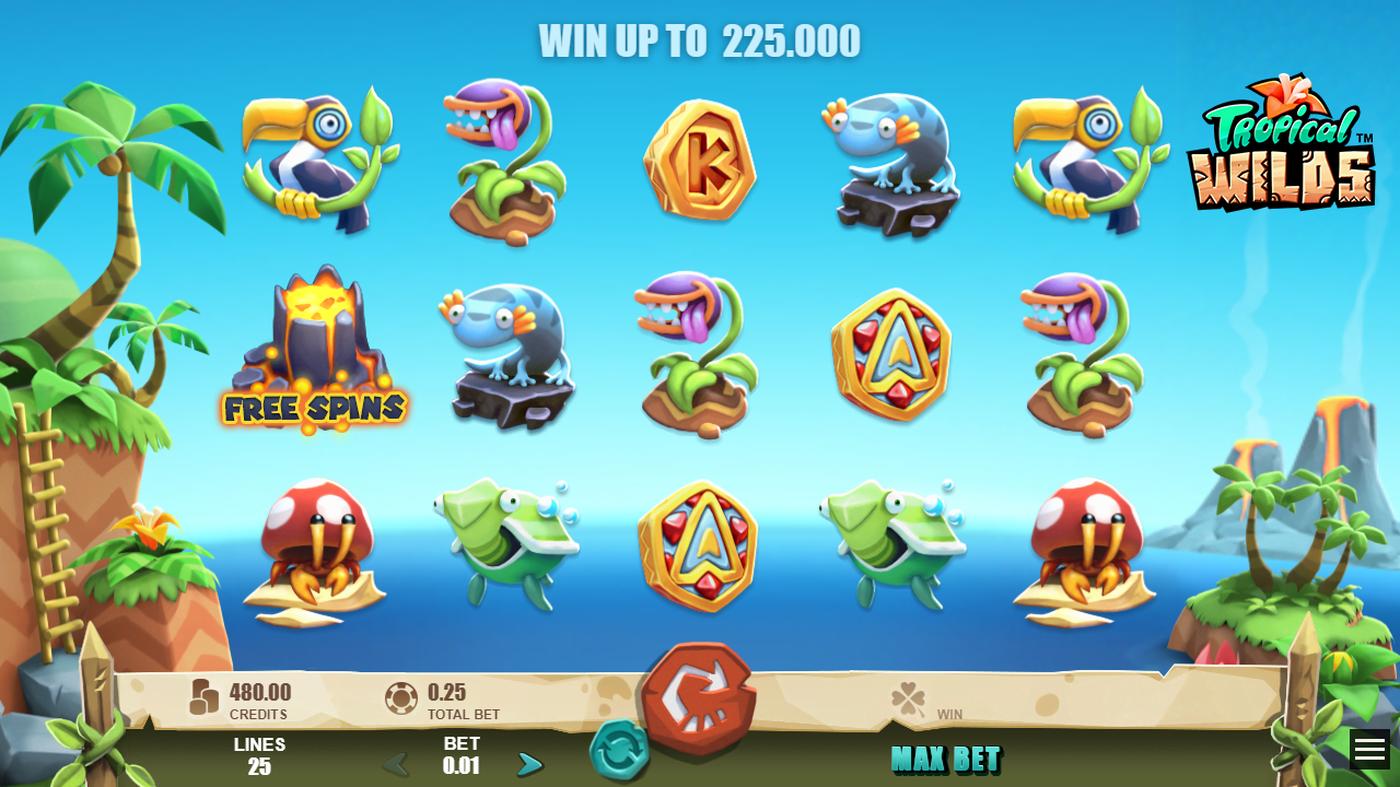 Tropical Wilds: image of main menu