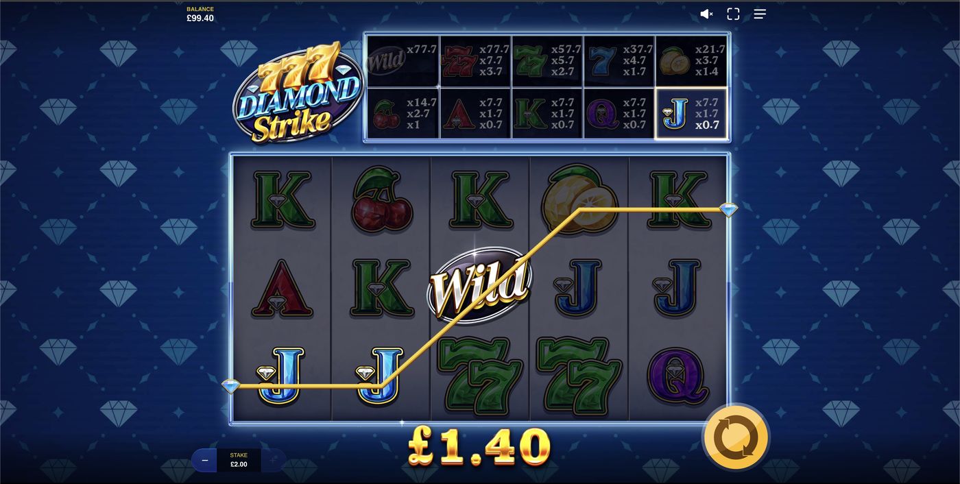 777 Diamond Strike: image of winning