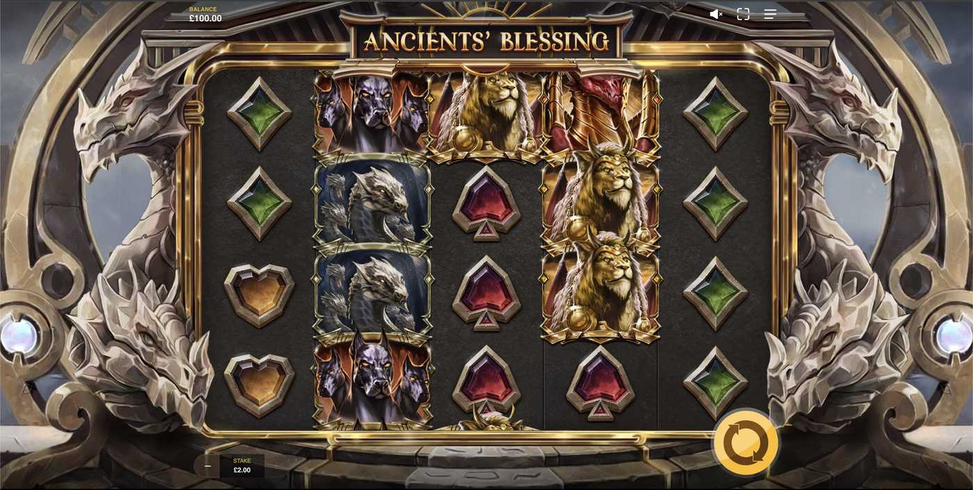 Ancients' Blessing: image of main menu