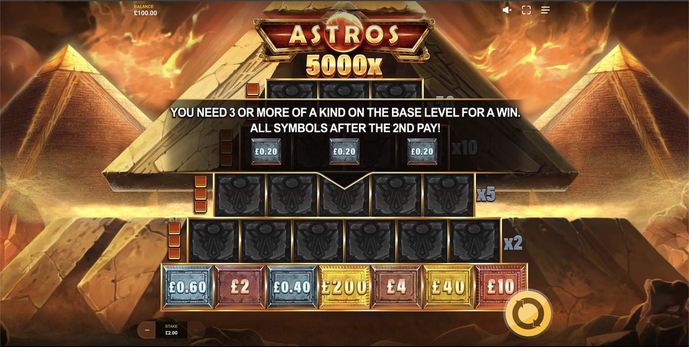 Astros: image of main menu