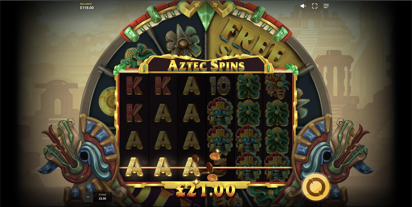 Aztec Spins: image of winning