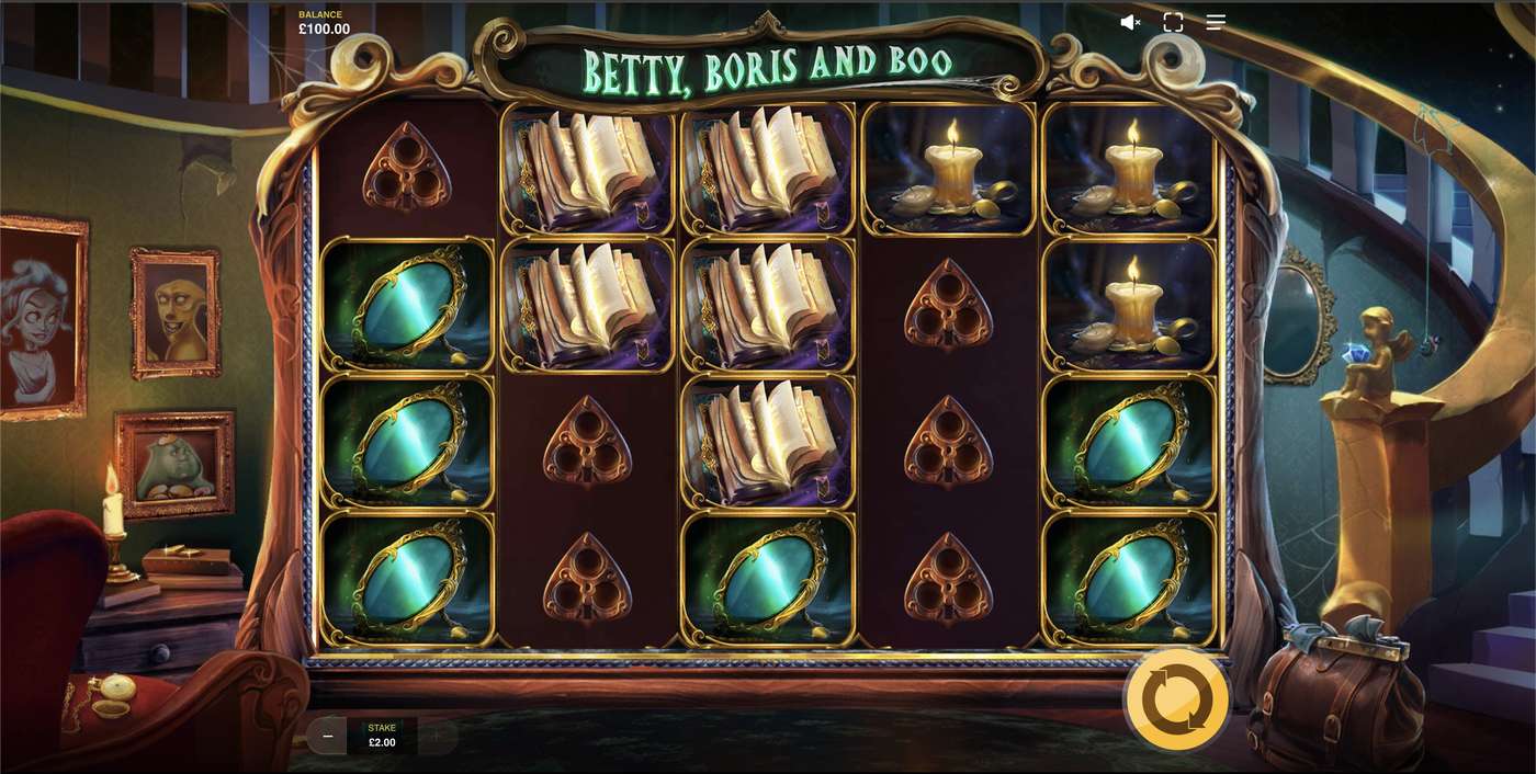 Betty, Boris and Boo: image of main menu