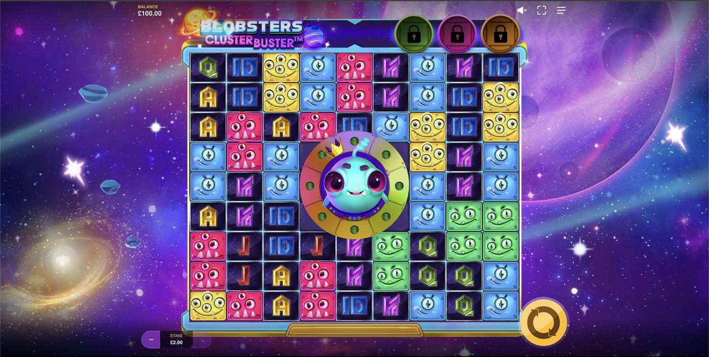 Blobsters Clusterbuster: image of main menu