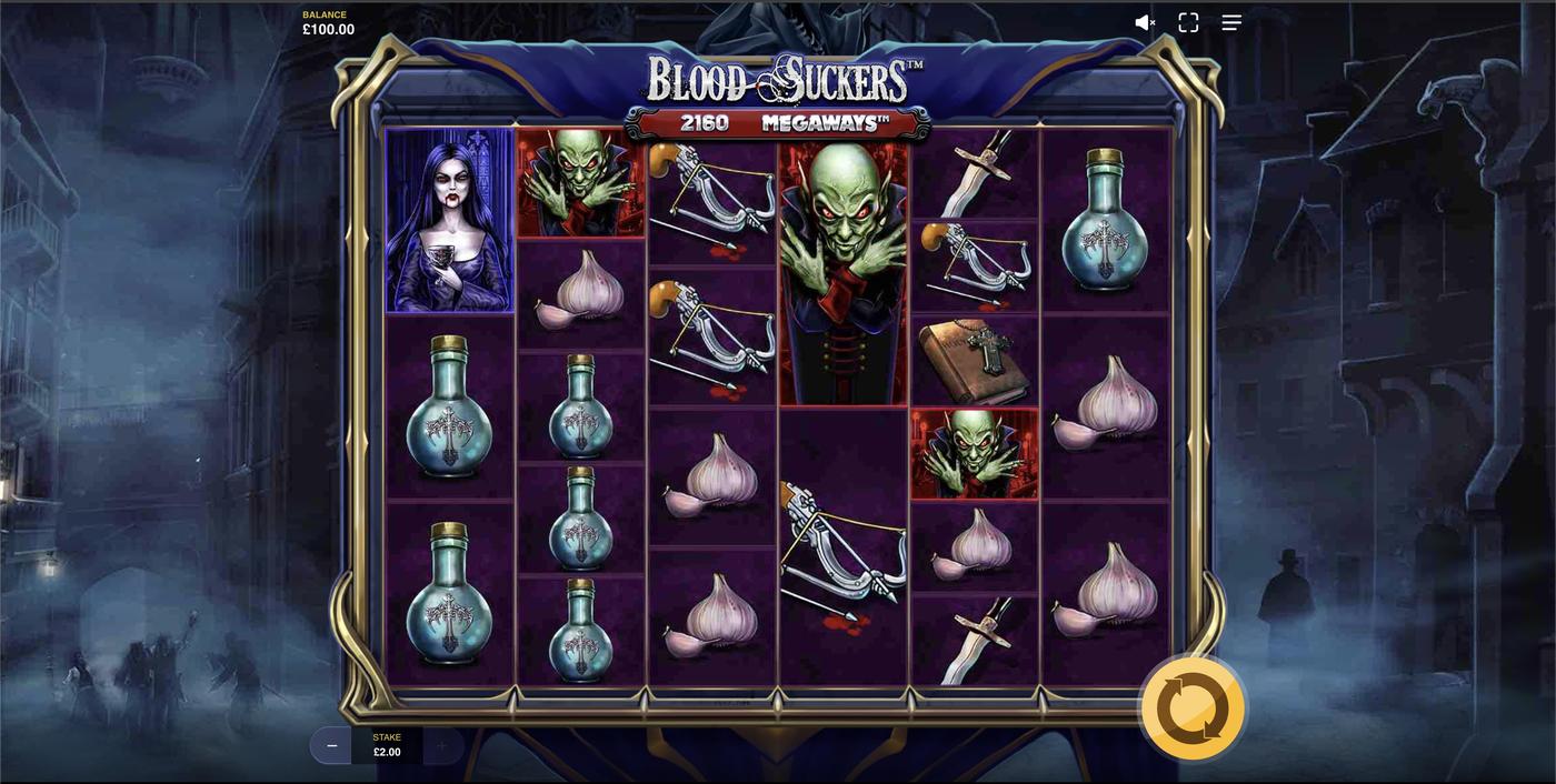 Blood Suckers Megaways: image of main menu