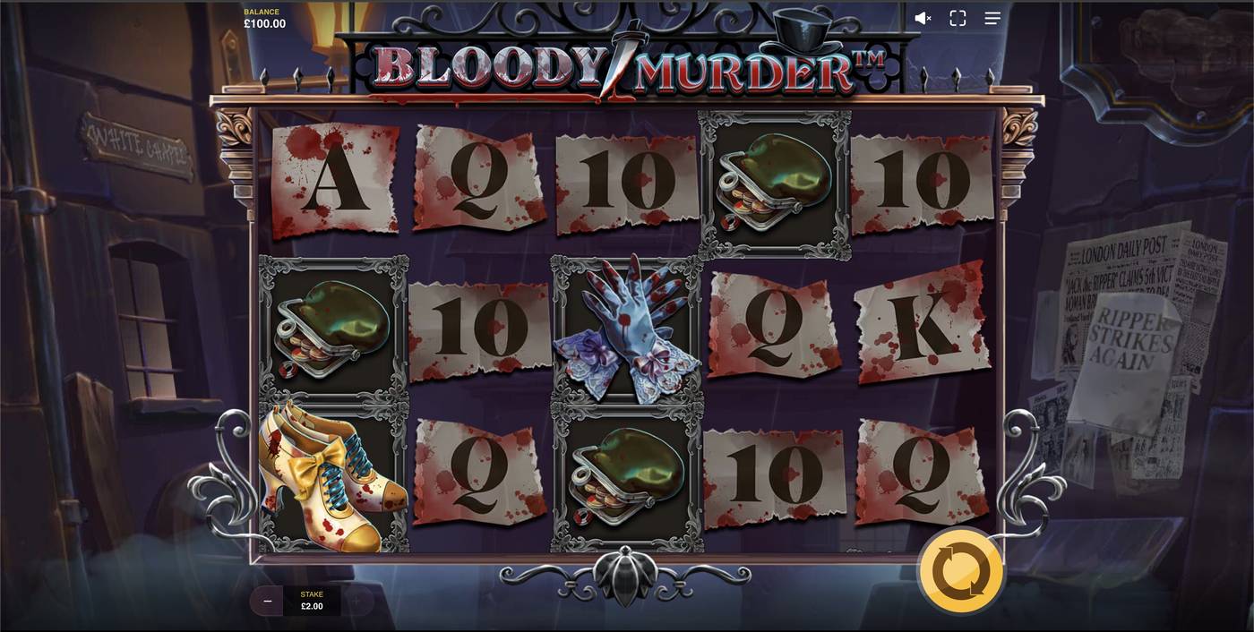 Bloody Murder: image of main menu