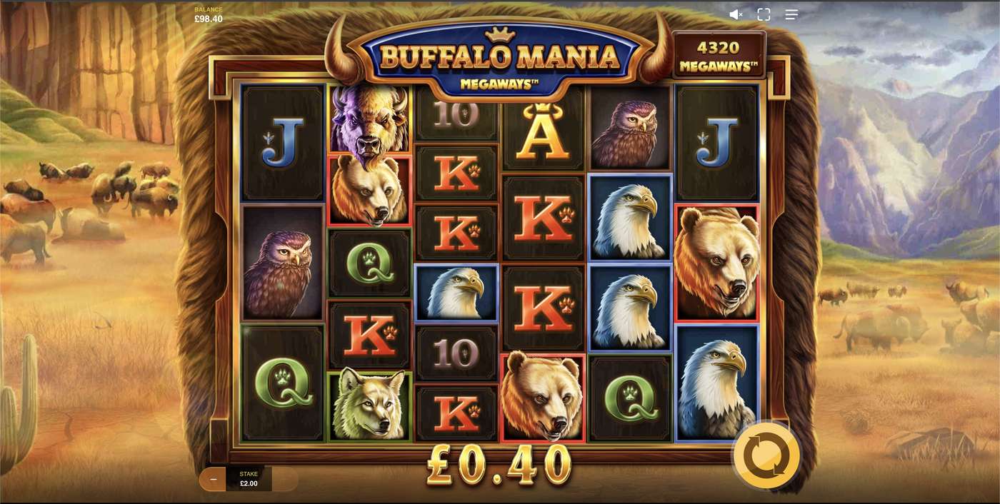 Buffalo Mania Megaways: image of winning