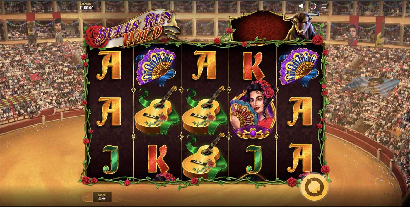 Bulls Run Wild: image of main menu