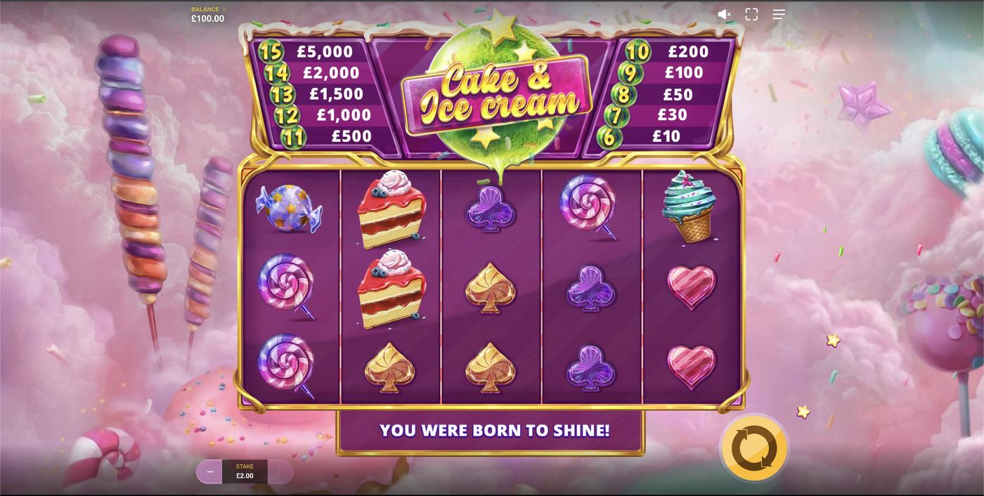 Cake And Ice Cream: image of main menu