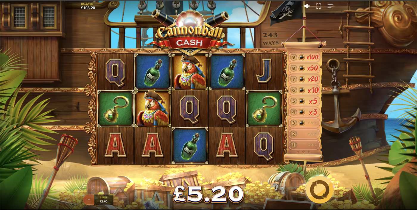 Cannonball Cash: image of winning
