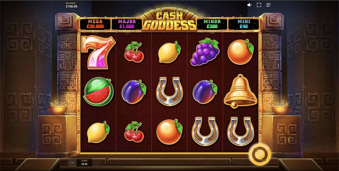 Cash Goddess: image of main menu