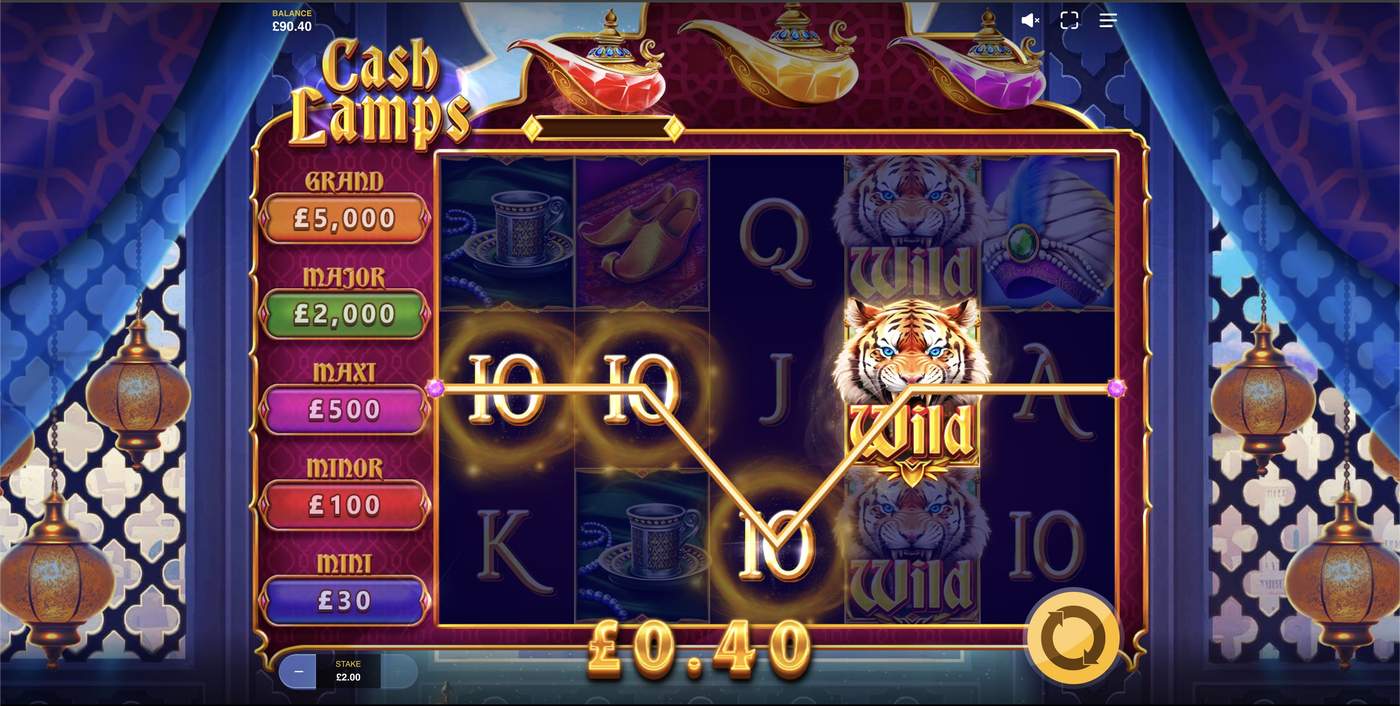 Cash Lamps: image of winning