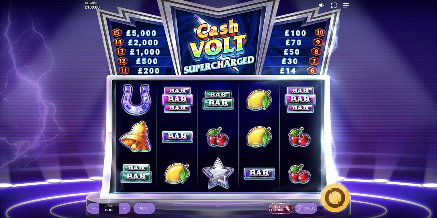Cash Volt Supercharged: image of main menu
