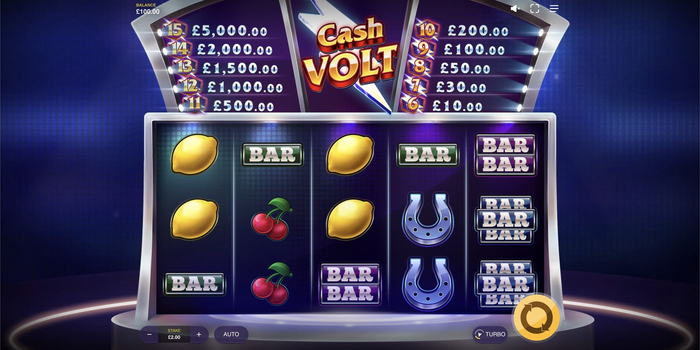 Cash Volt: image of main menu