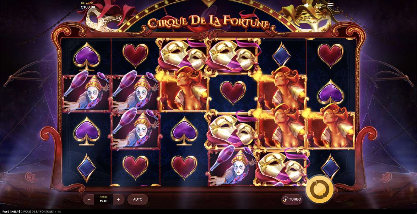 Cirque De La Fortune: image of main menu