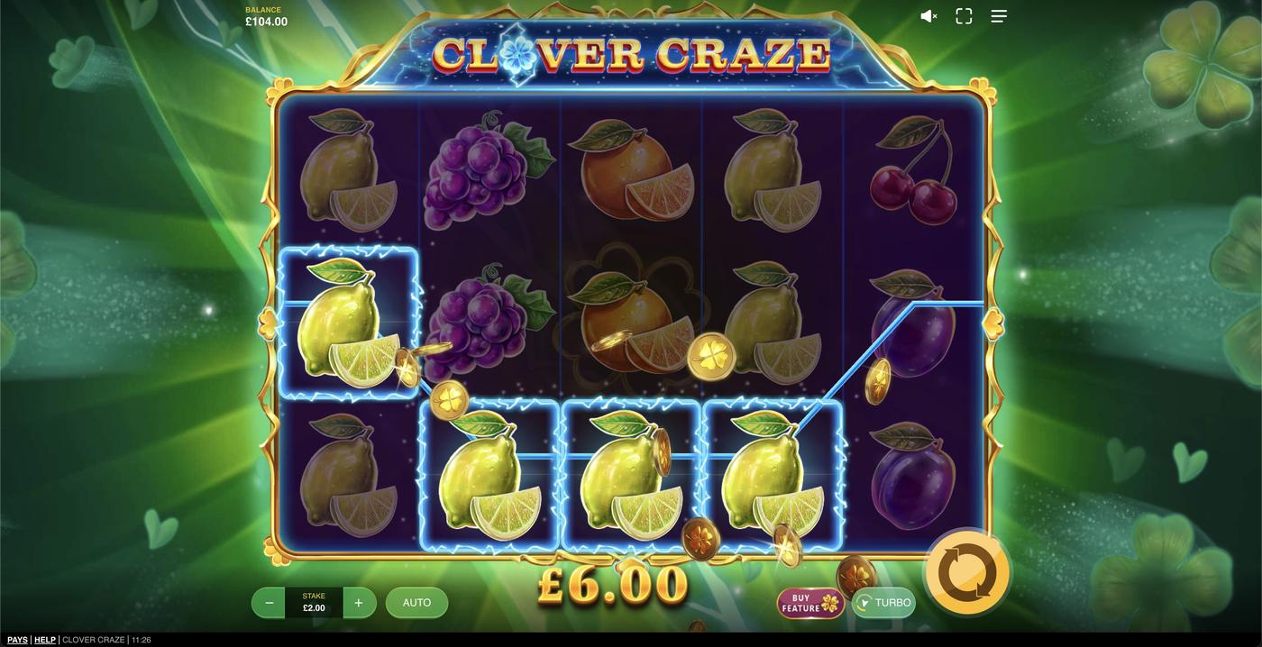 Clover Craze: image of winning