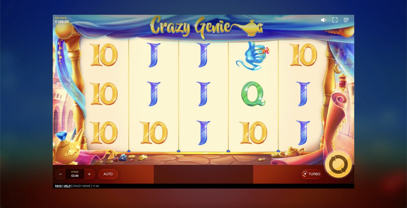 Crazy Genie: image of main menu