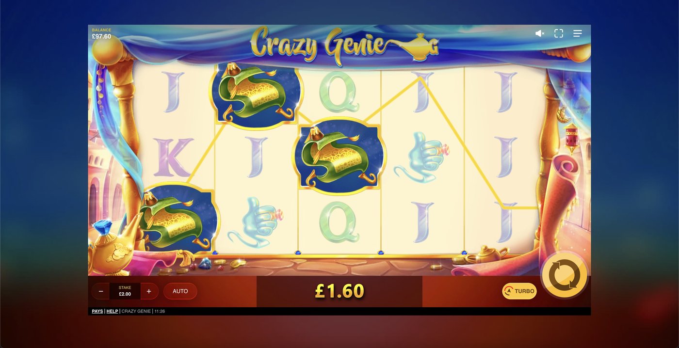 Crazy Genie: image of winning