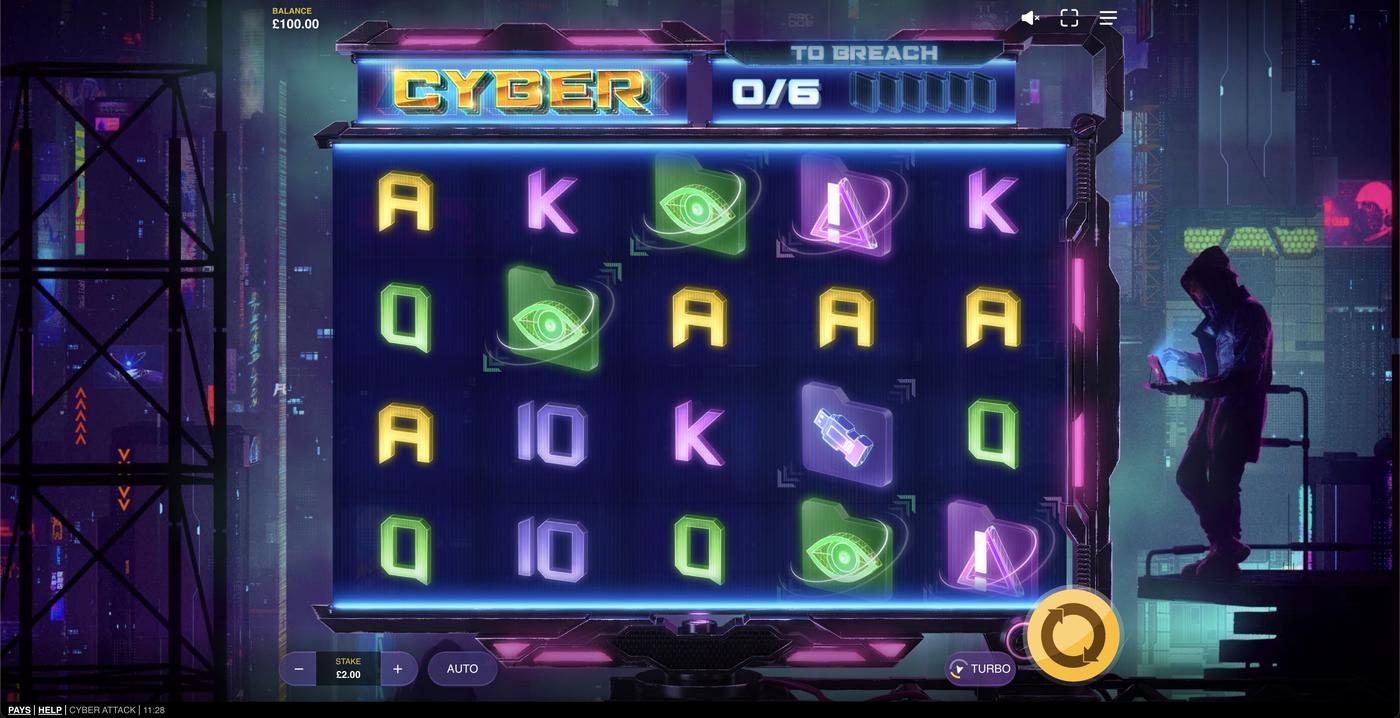 Cyber Attack: image of main menu