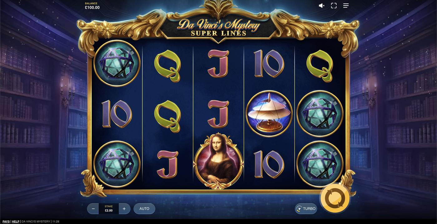 Da Vinci's Mystery: image of main menu