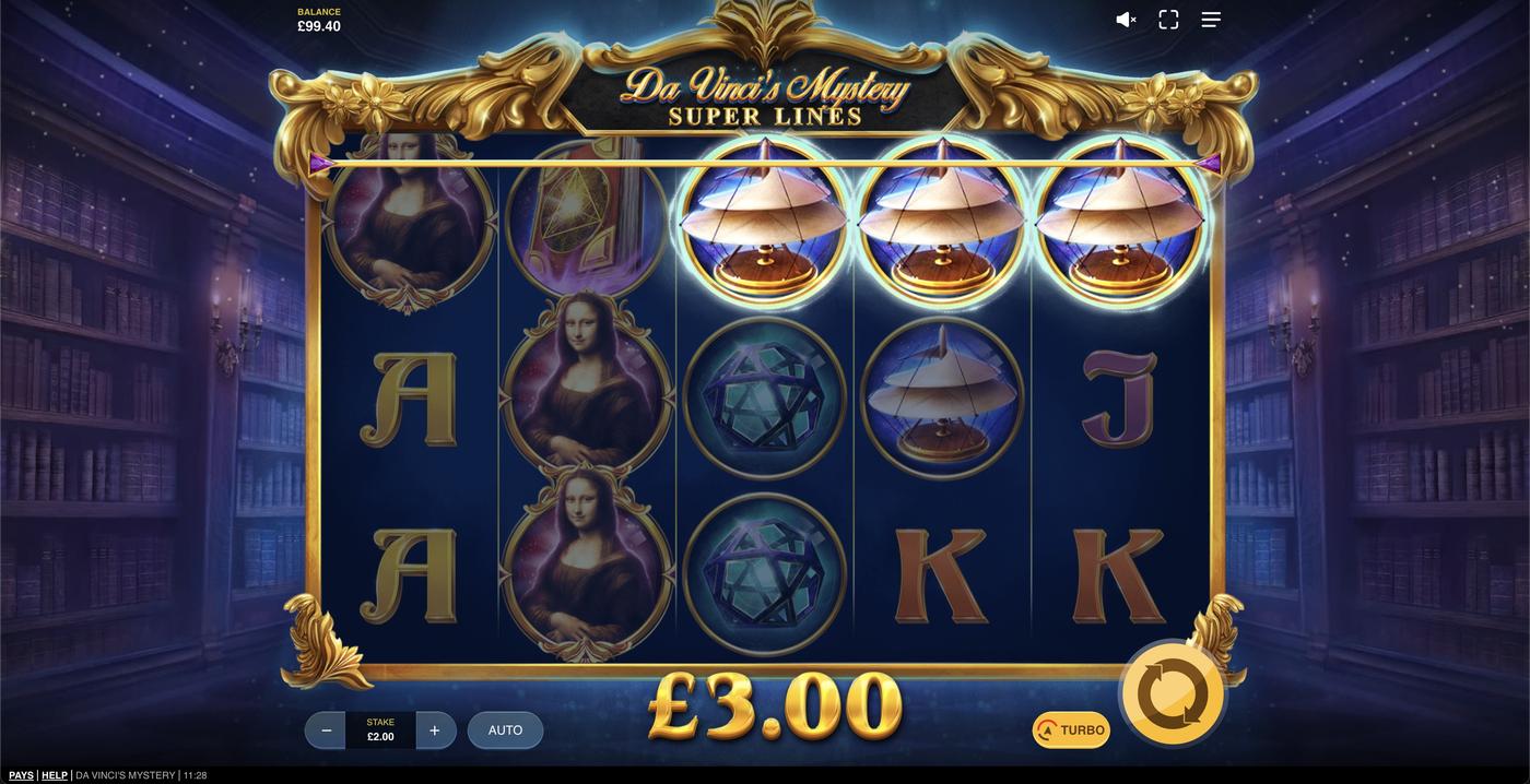 Da Vinci's Mystery: image of winning