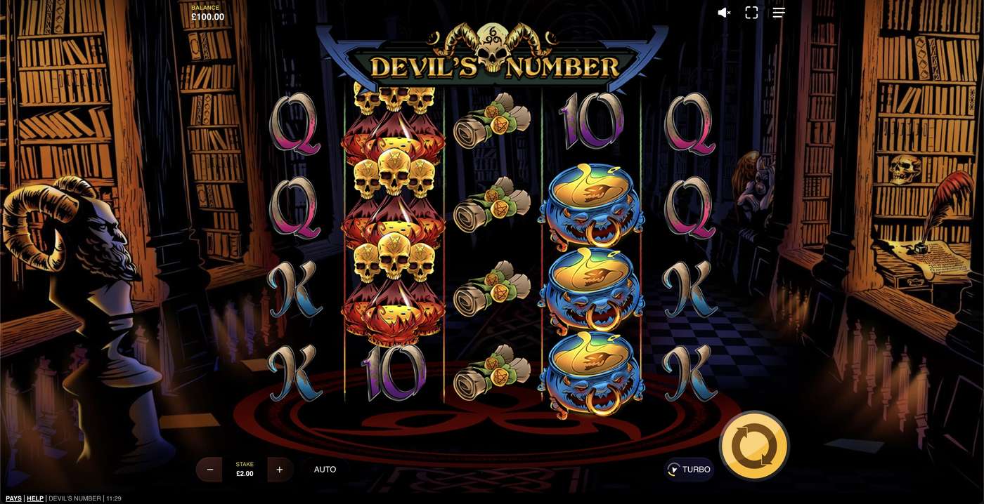 Devil's Number: image of main menu