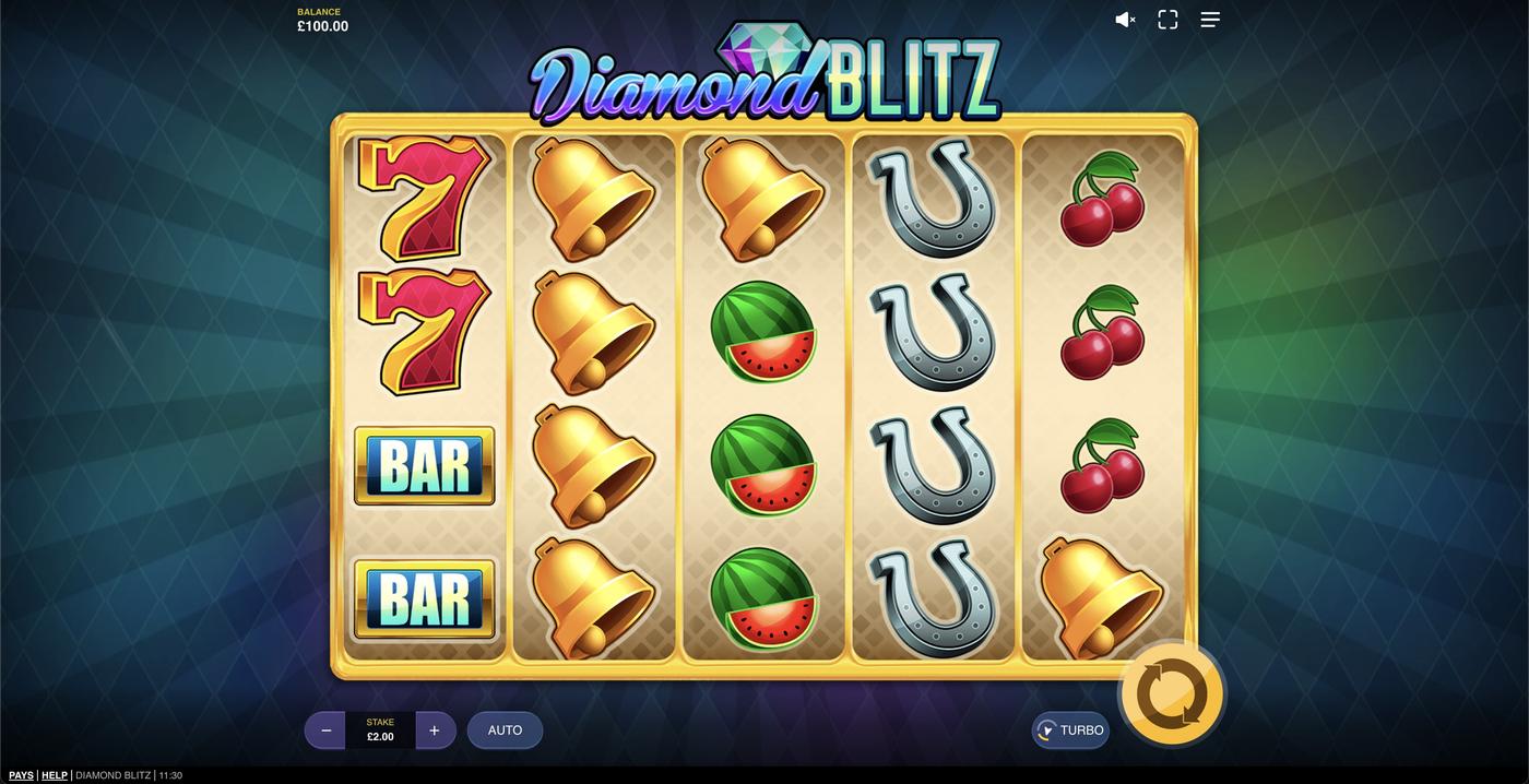Diamond Blitz: image of main menu