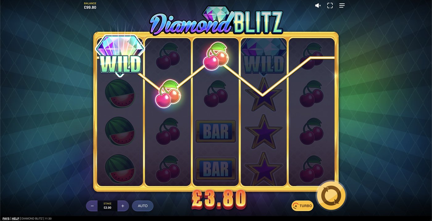 Diamond Blitz: image of winning