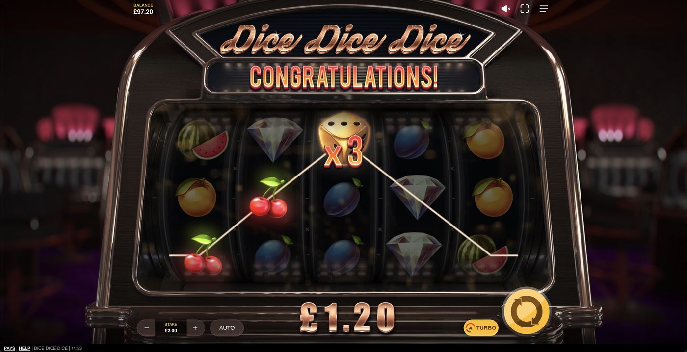 Dice Dice Dice: image of winning