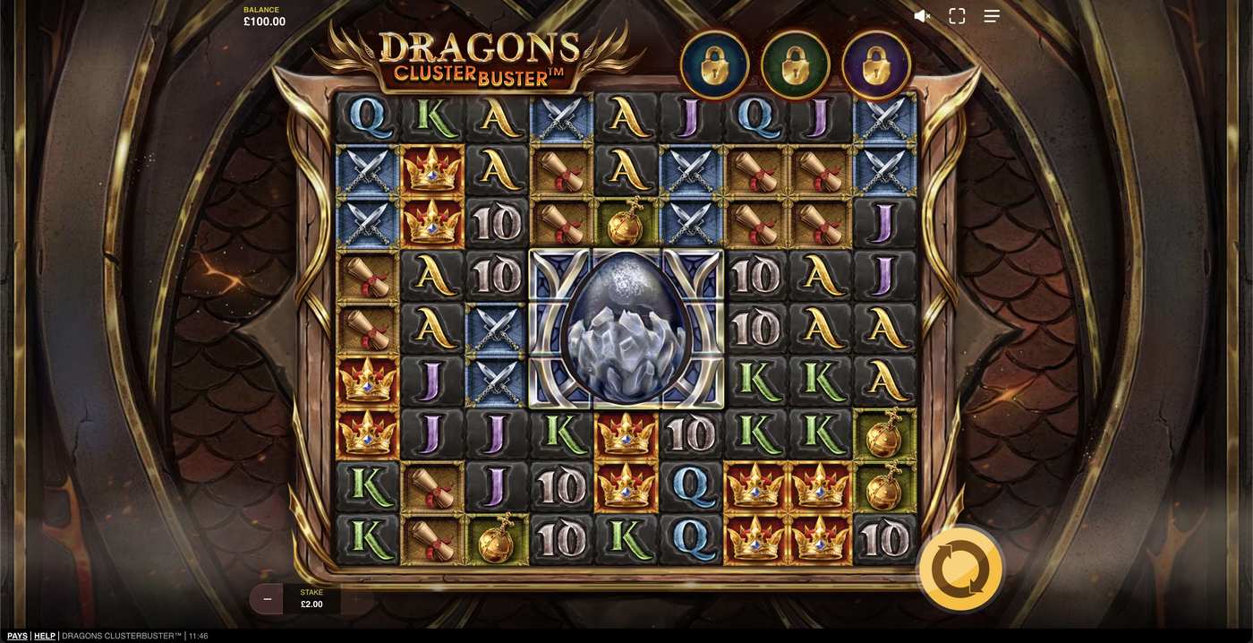 Dragons Clusterbuster: image of main menu