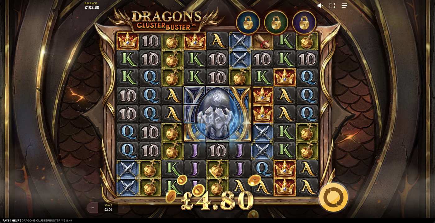 Dragons Clusterbuster: image of winning