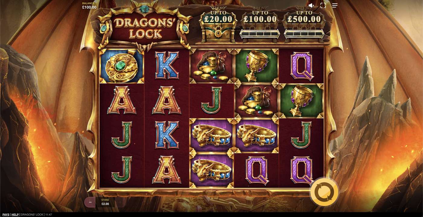 Dragons' Lock: image of main menu