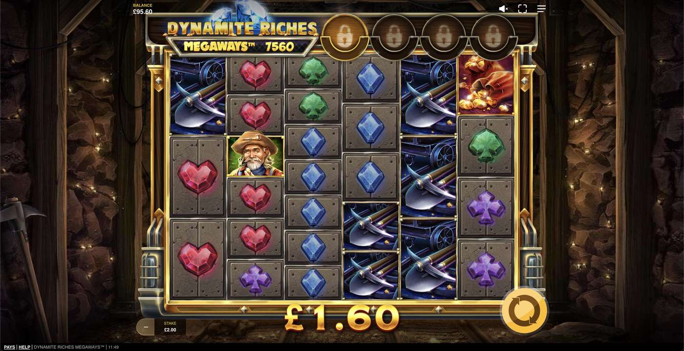 Dynamite Riches Megaways: image of winning
