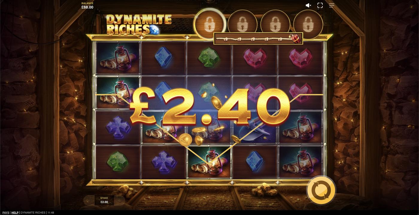 Dynamite Riches: image of winning