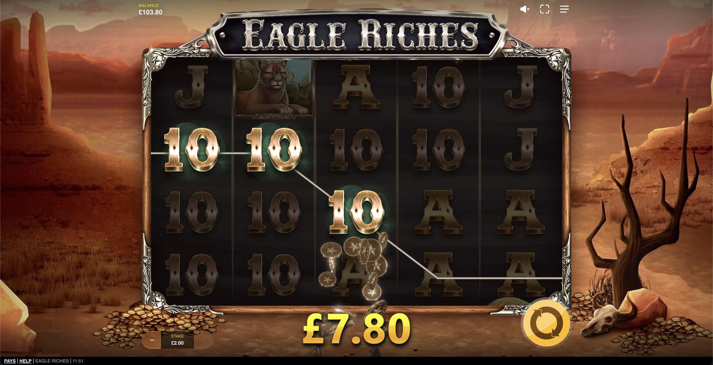 Eagle Riches: image of winning