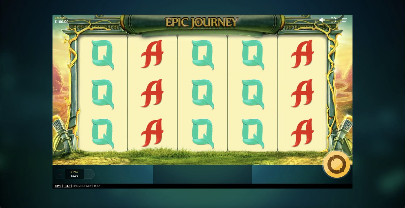 Epic Journey: image of main menu