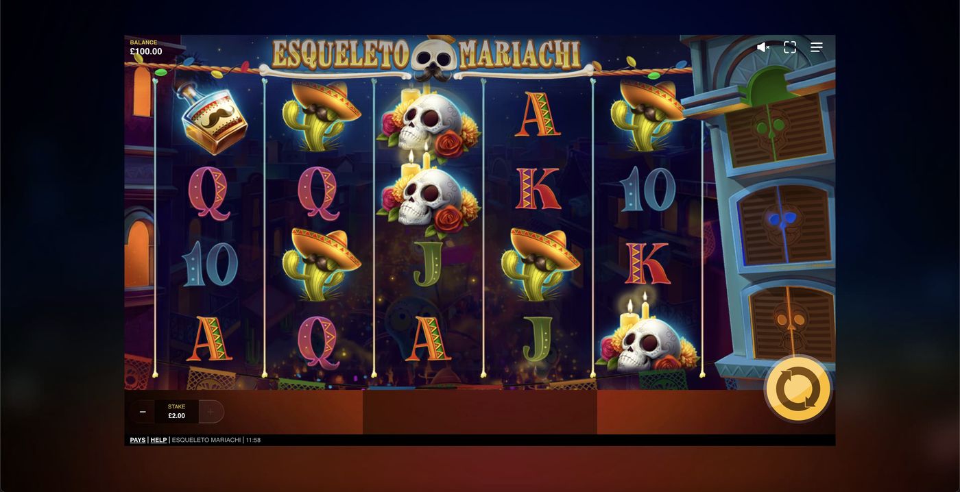 Esqueleto Mariachi: image of main menu