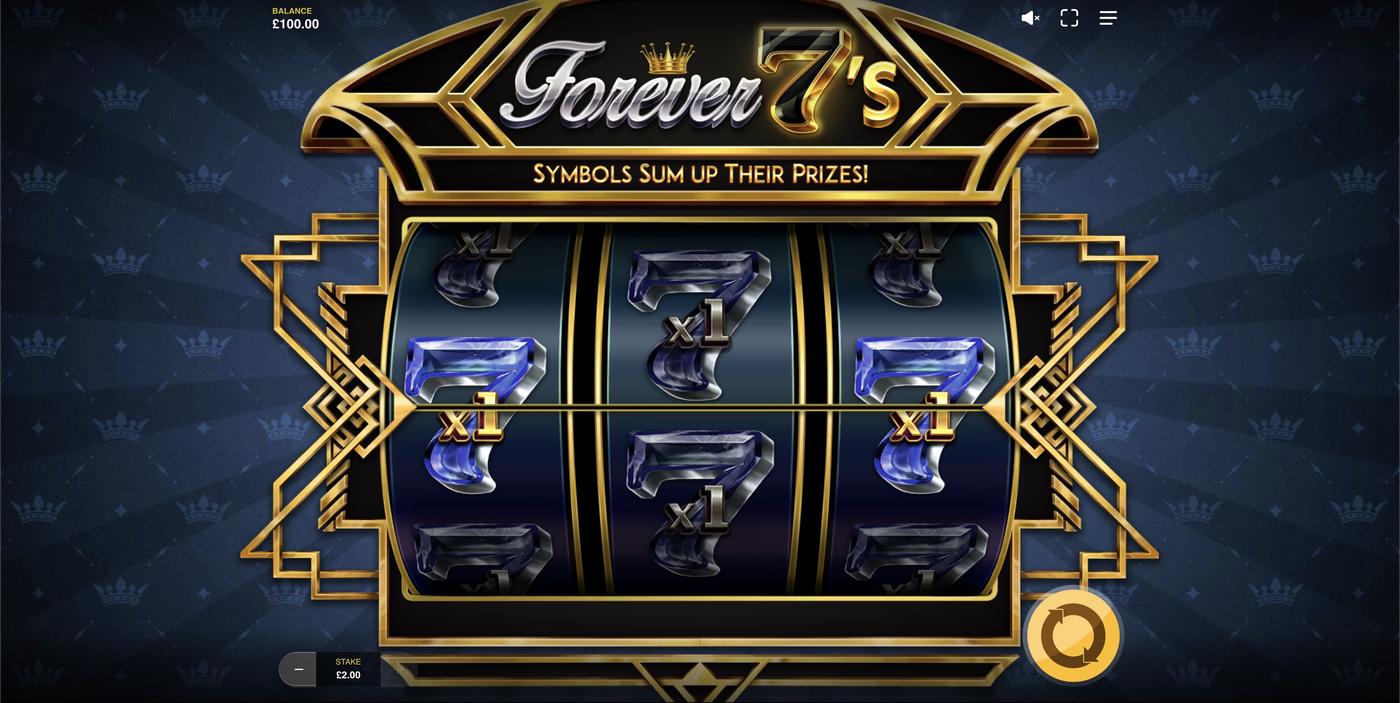 Forever 7's: image of main menu