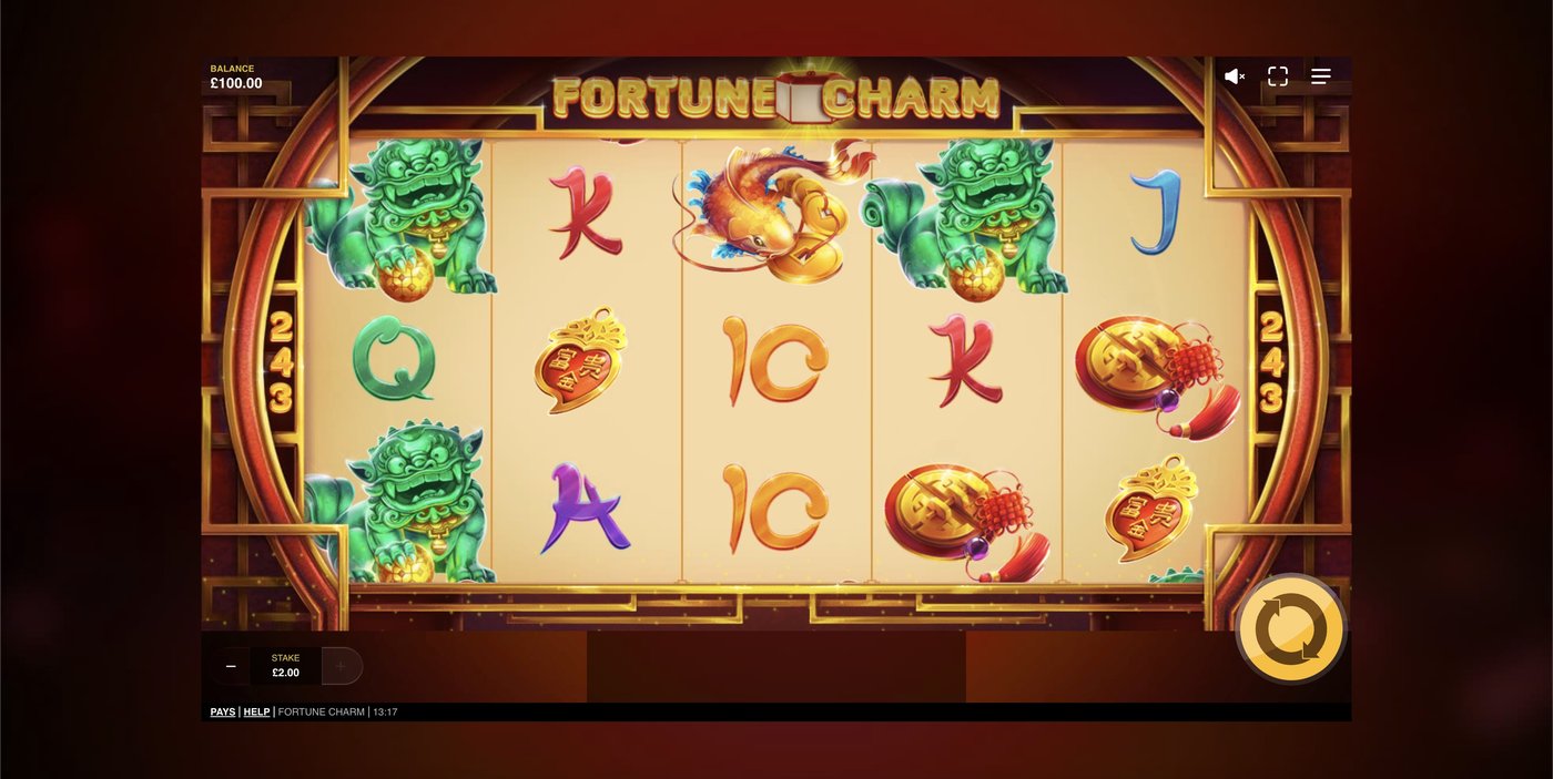 Fortune Charm: image of main menu