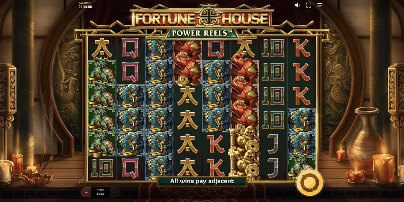 Fortune House Power Reels: image of main menu