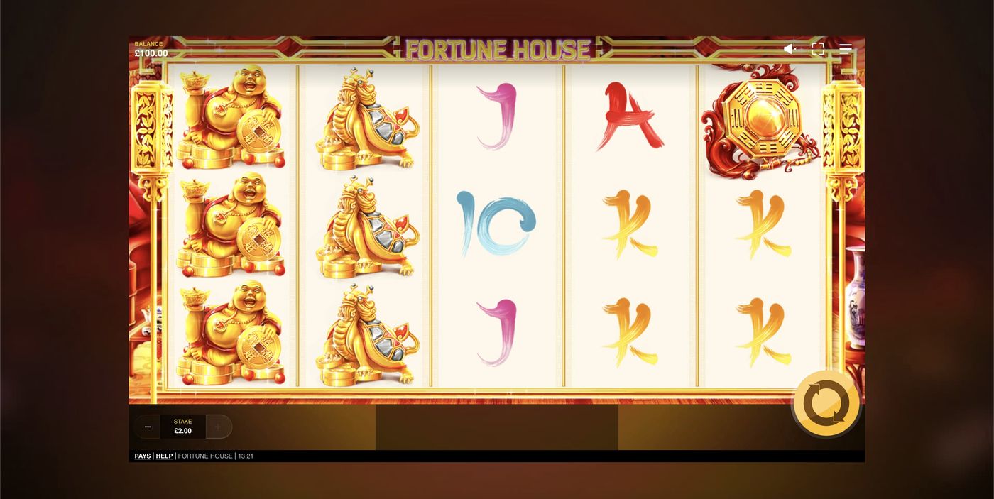 Fortune House: image of main menu