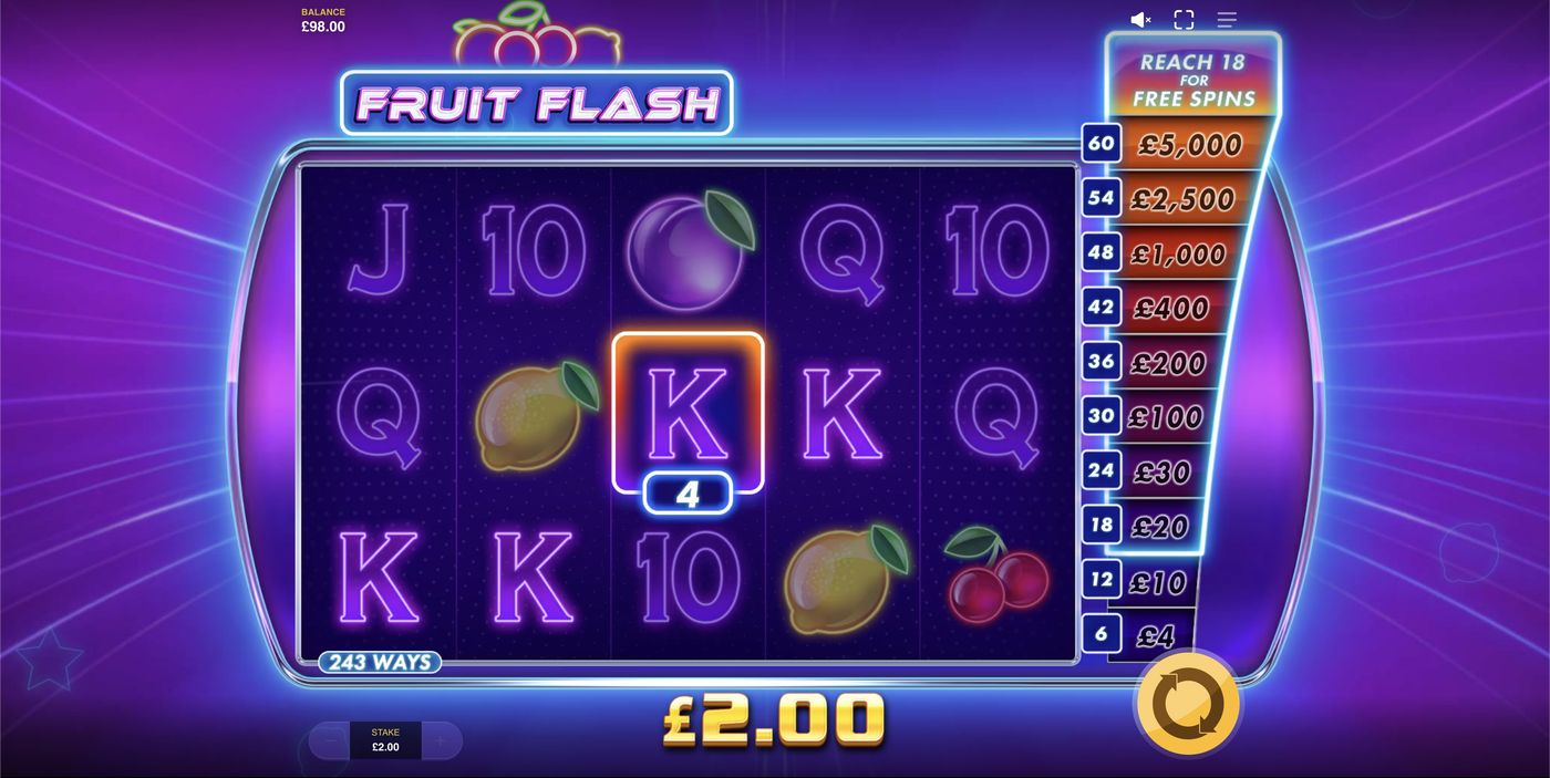 Fruit Flash: image of winning
