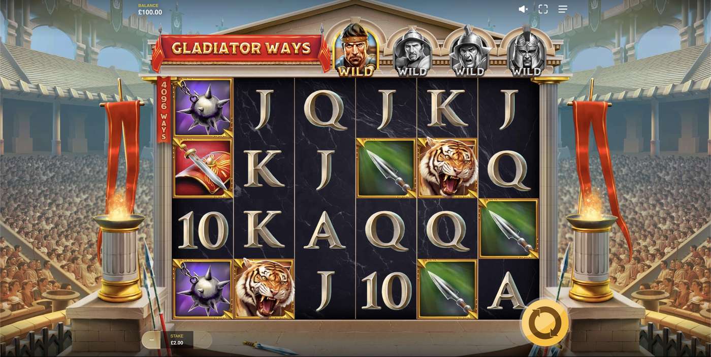Gladiator Ways: image of main menu