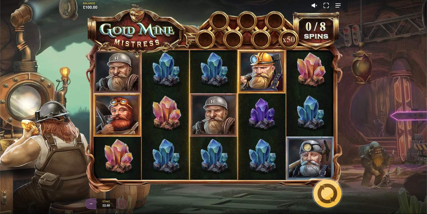 Gold Mine Mistress: image of main menu