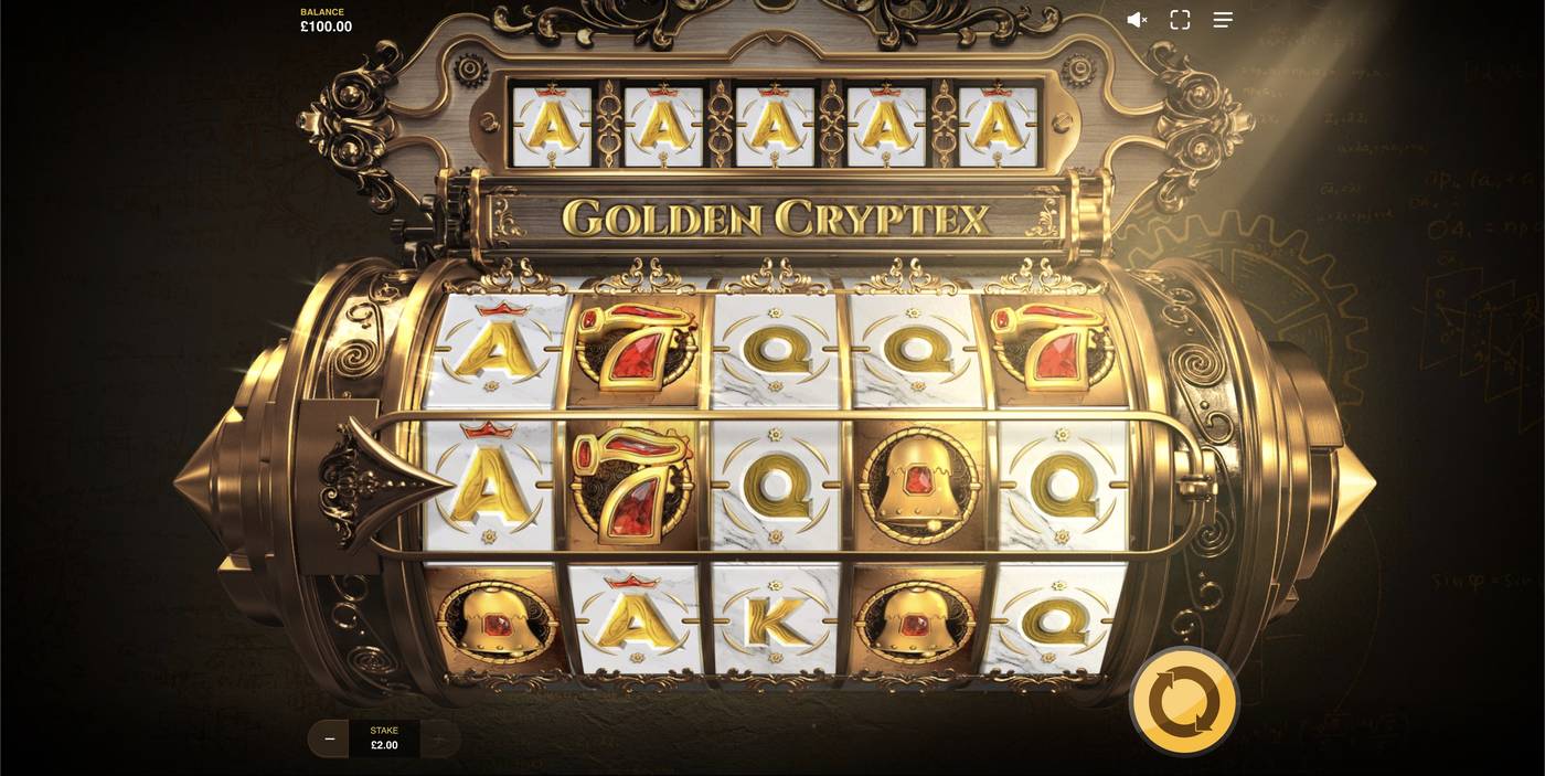 Golden Cryptex: image of main menu