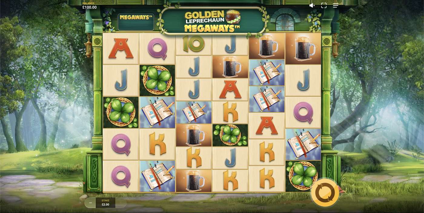 Golden Leprechaun Megaways: image of main menu