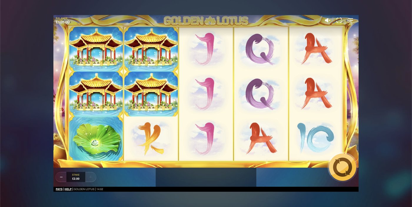 Golden Lotus: image of main menu