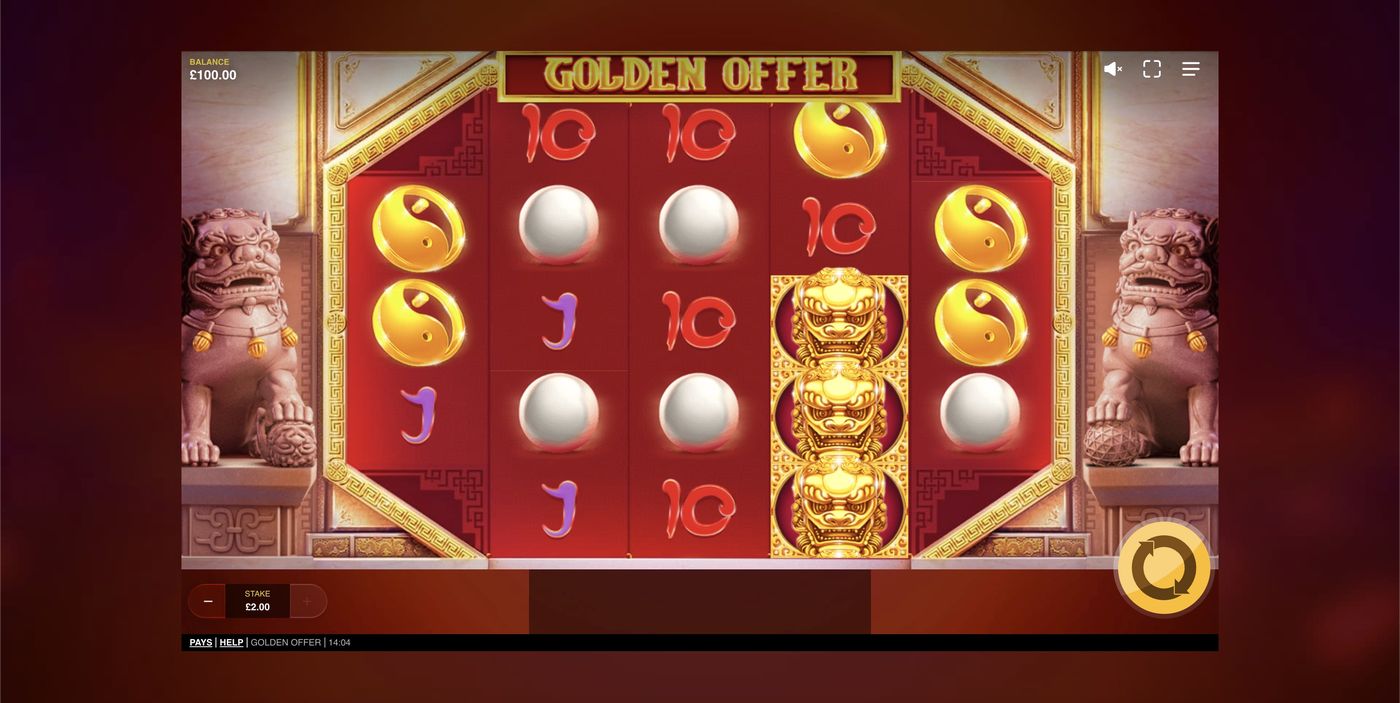 Golden Offer: image of main menu