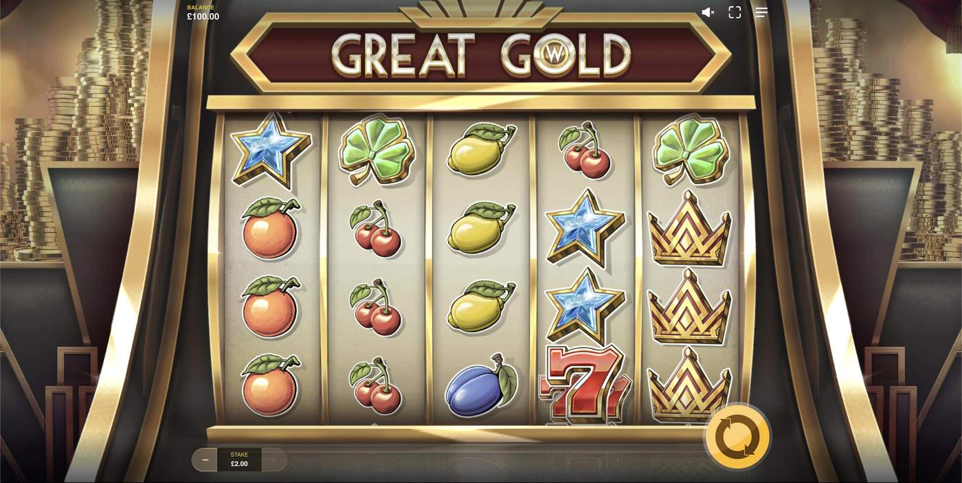 Great Gold: image of main menu