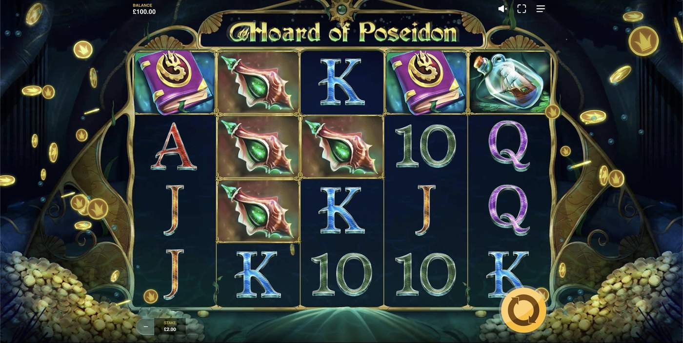 Hoard Of Poseidon: image of main menu